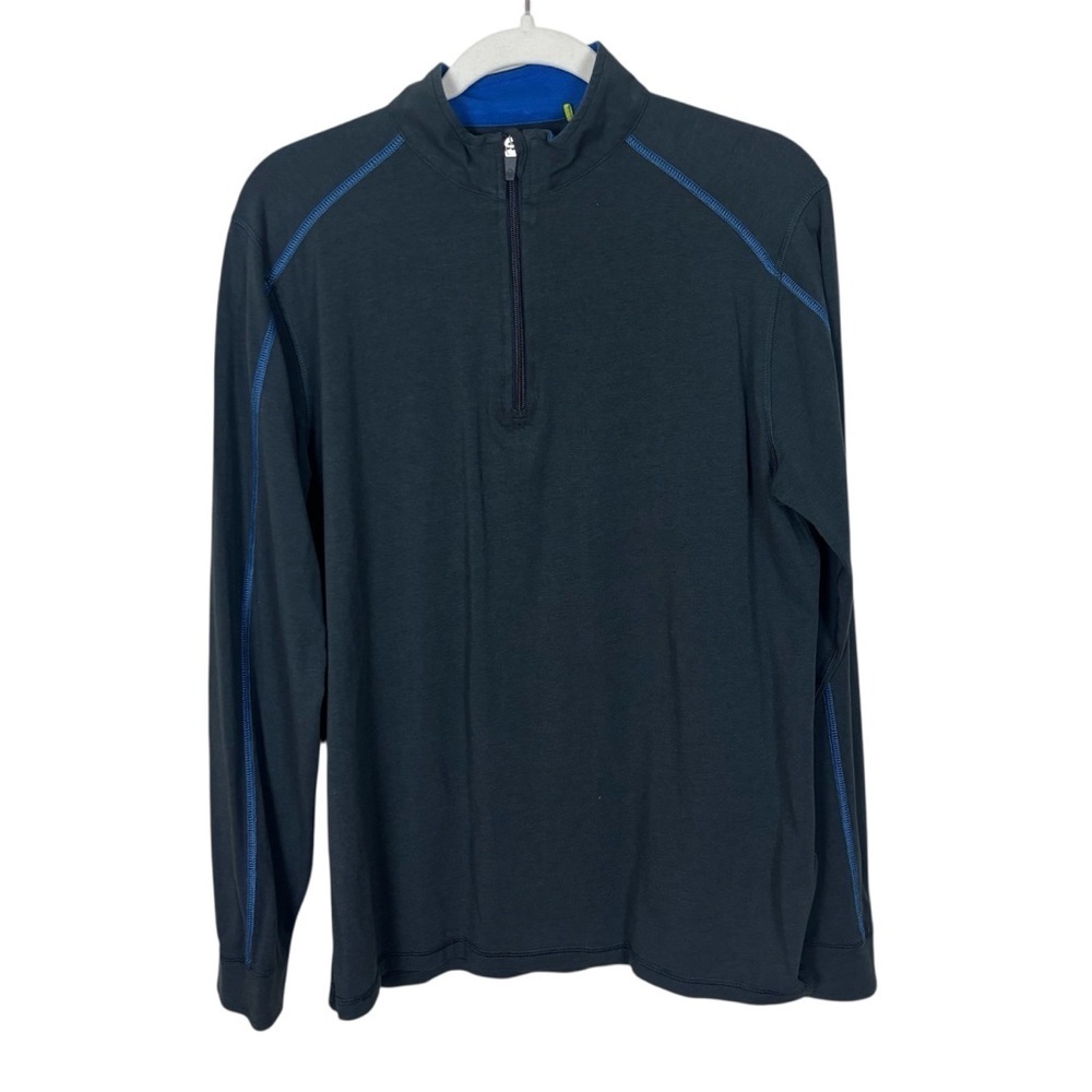 Tasc Bamboo 1/4 Zip Men’s Sz Medium Performance Technology Black Long Sleeve